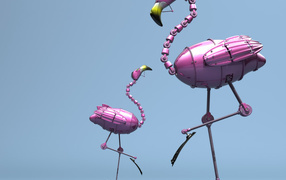 Механические фламинго