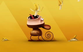 Обезьянка и бананы