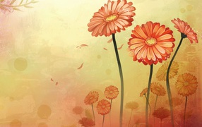 Оранжевые цветы