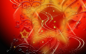 Узоры в красном цвете