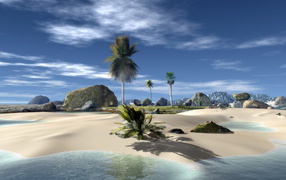 Песчаный островок