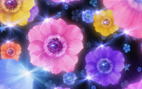 Сверкающие цветки