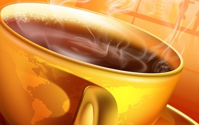 3D Чашка чая