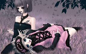 Подружки на траве