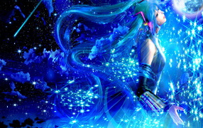 Девочка среди звезд