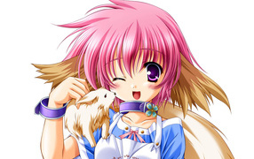 Девочка и зверек