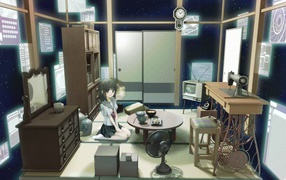 Девочка в комнате