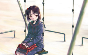 Девчонка на качелях