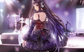 В наушниках