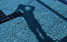 Shadow in the pool