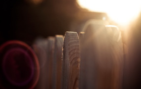 Деревянный забор