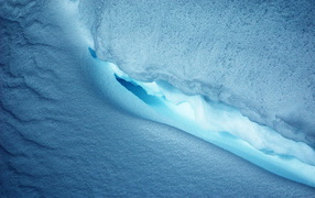 Cave in ice