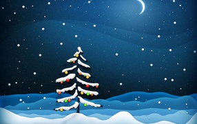 Праздничная рождественская елка