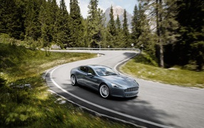 Aston Martin on the road