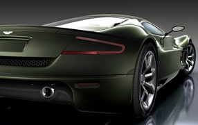 Green Aston Martin
