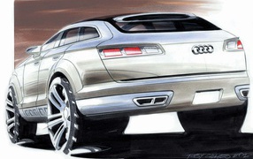 Рисунок автомобиля Ауди