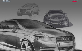Рисунок автомобиля Audi Q7