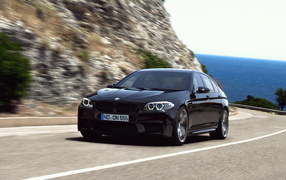 BMW M5 in the mountains