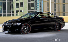 black BMW Coupe