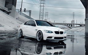 white BMW