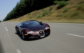 Мощный Bugatti Veyron
