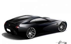 концепт автомобиля 2008 года от Bugatti