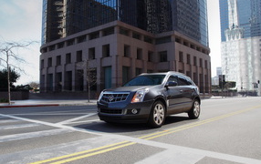 Cadillac SRX in city