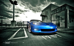 Chevrolet-Corvette-Z06 blue