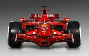 Красный F2008 вид спереди