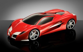 Красный Ferrari competition