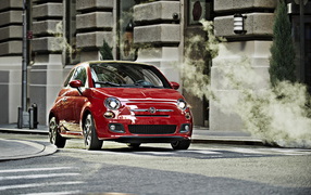 Fiat-500 red