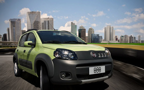 Фиат Уно в движении