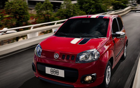 Фиат Уно в красном цвете