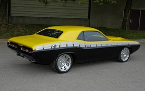 Черно желтый Ford  Challenger