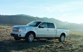 Автомобиль Ford F150 silver