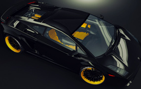 Черный Lamborghini