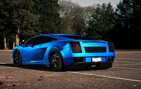 Синий Lamborghini GALLARDO