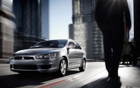 Mitsubishi Lancer in City