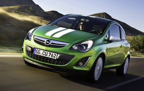 Opel-Corsa в движении