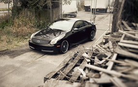 Черный спортивный авто