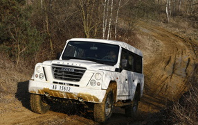 Ивеко Массиф в белом цвете