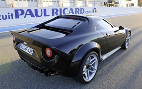 Черная Lancia Stratos Concept