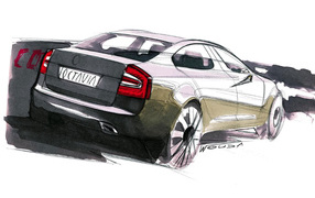 Рисунок автомобиля Skoda Octavia