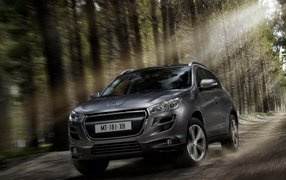 Peugeot 4008 in the forest