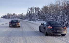 Porsche Cayman сноу райд