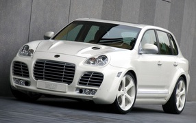 Белый Porsche белые диски