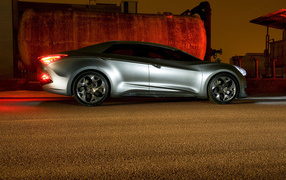 Hyundai I Flow Concept прогулки по ночи