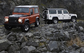 Land Rover in the mountains