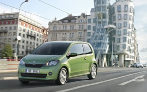 Зеленый Skoda-Citigo