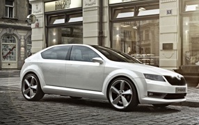 Škoda Vision D на бульваре